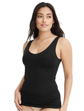 Jockey Essentials Womens Core Body Smoothing Tank Seamfree Shapewear Size XL